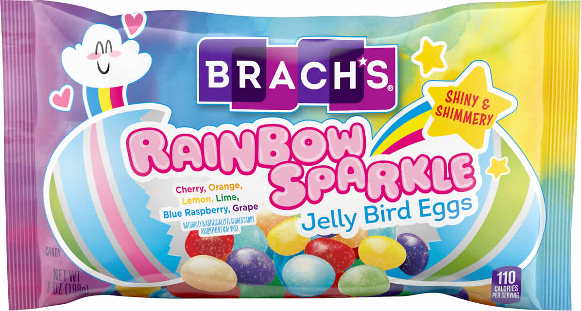 Brach’s Rainbow Sparkle Jelly Bird Eggs packaging