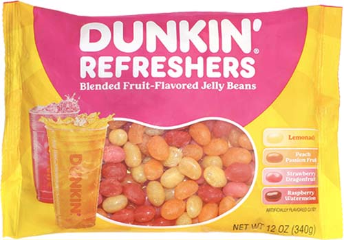 Dunkin’ Refreshers Blended Fruit-Flavored Jelly Beans packaging